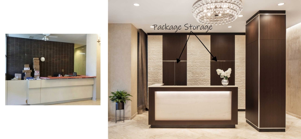 Brooklyn Lobby Package Storage Closet Design
